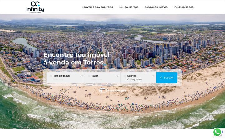 Screenshot of infinityimobiliaria.com.br