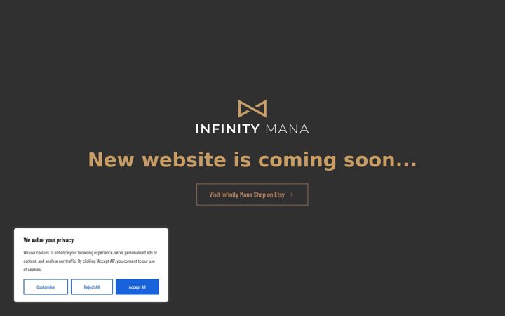 Screenshot of infinitymana.com