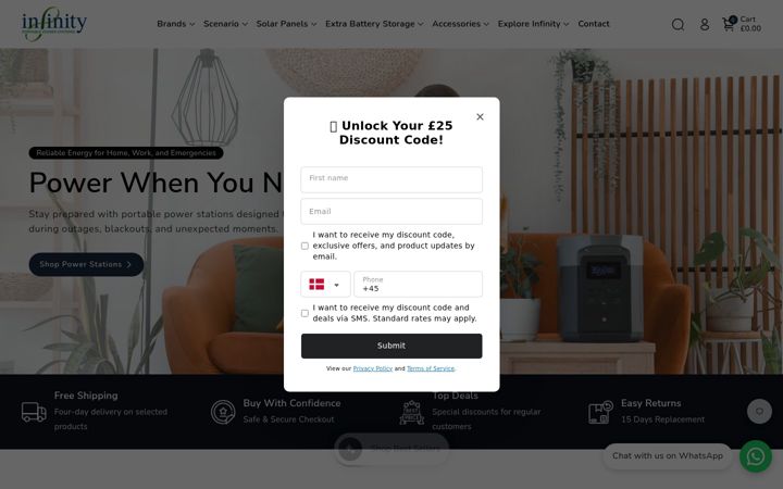 Screenshot of infinitypps.co.uk