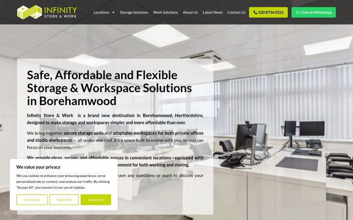 Screenshot of infinitystoreandwork.com