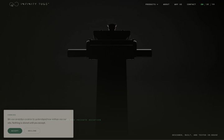 Screenshot of infinitytugs.com