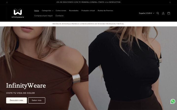 Screenshot of infinityweare.es
