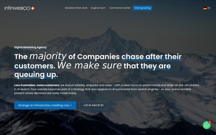 Screenshot of infiniweb.de