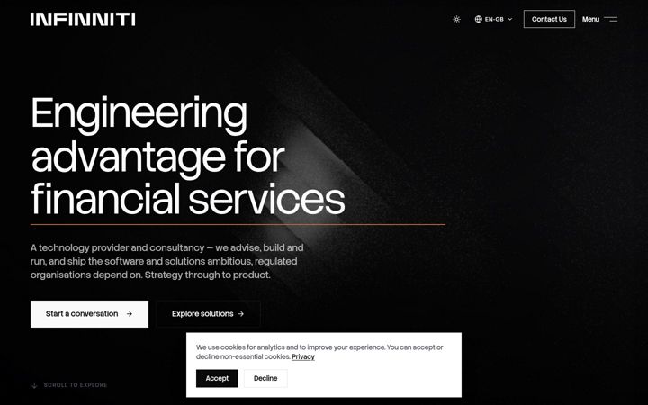 Screenshot of infinniti.com