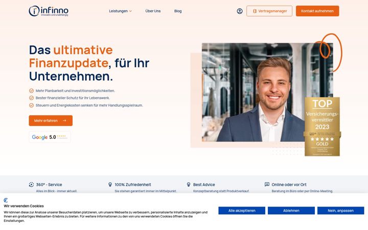 Screenshot of infinno.de