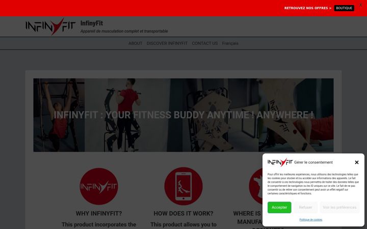 Screenshot of infinyfit.fr