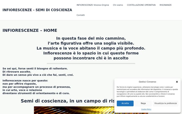 Screenshot of infiorescenze.com