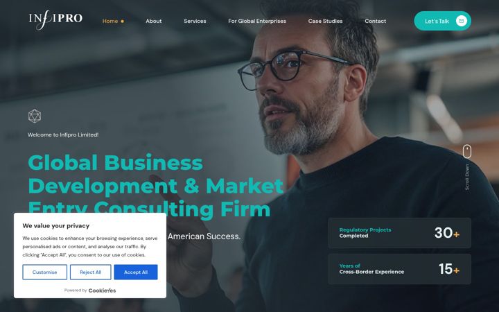 Screenshot of infiprolimited.com