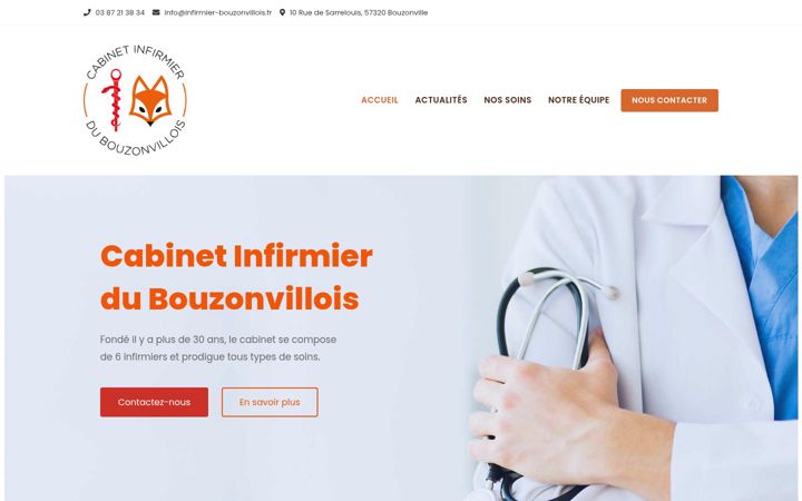 Screenshot of infirmier-bouzonvillois.fr
