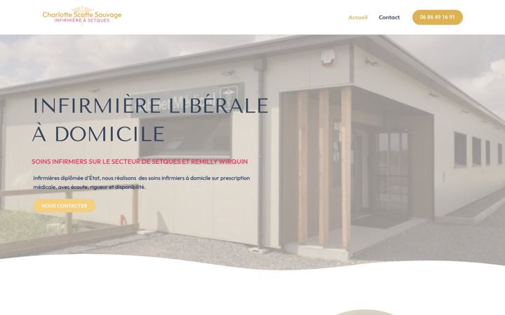 Screenshot of infirmier-charlottesauvage.fr