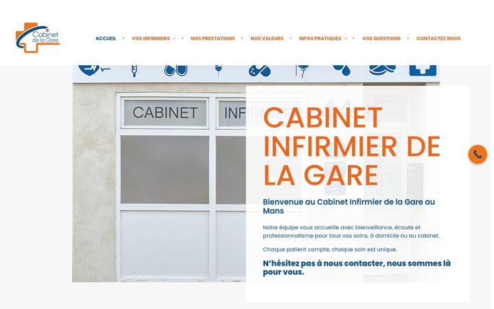 Screenshot of infirmier-lemans.fr