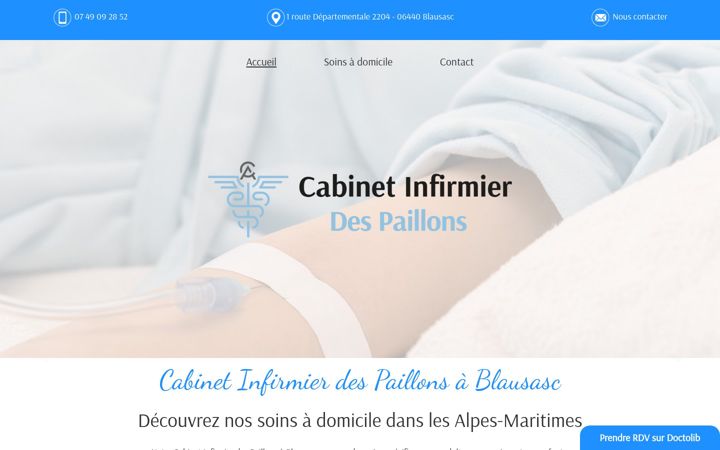 Screenshot of infirmiersdespaillons.fr