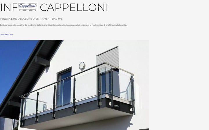 Screenshot of infissicappellonifalconaramarittima.it