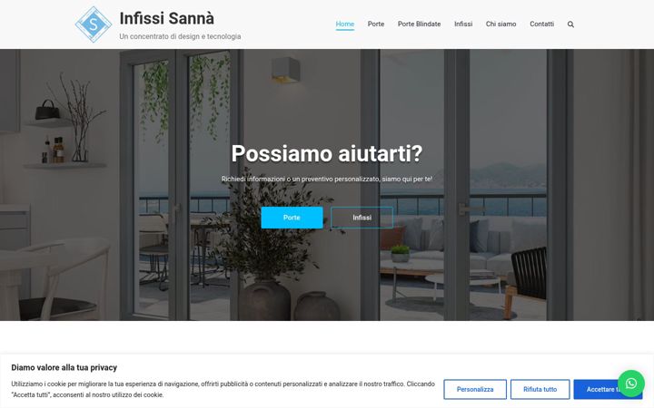 Screenshot of infissisanna.it