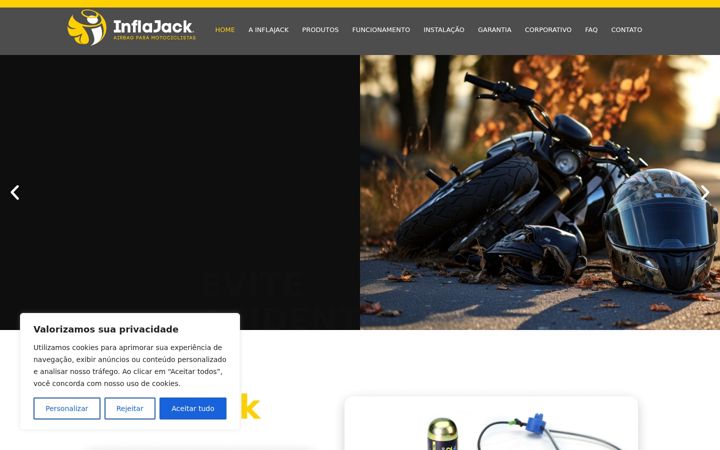 Screenshot of inflajack.com.br