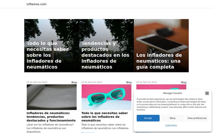 Screenshot of inflamos.com