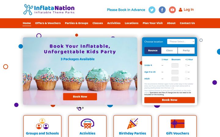 Screenshot of inflatanation.com