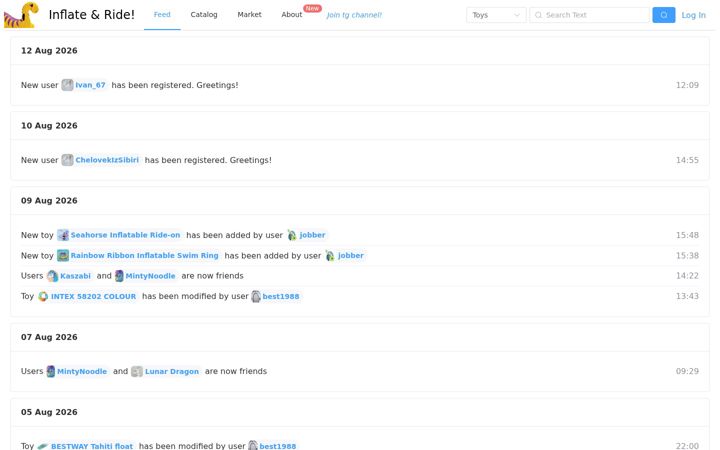 Screenshot of inflateandride.com