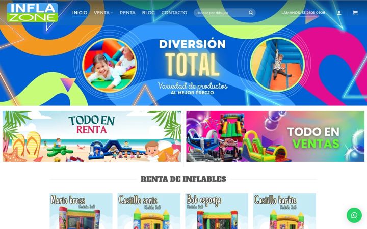 Screenshot of inflazone.com