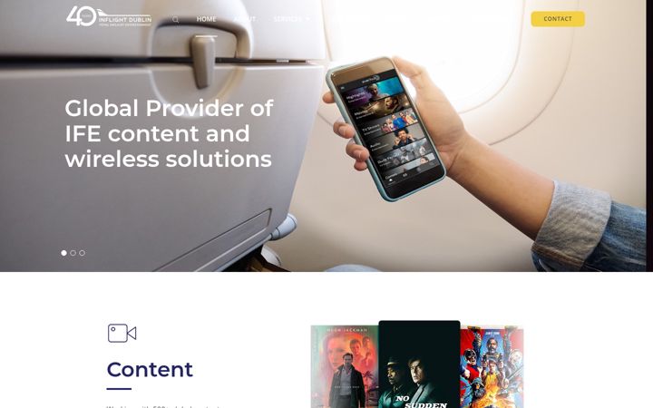 Screenshot of inflightdublin.com