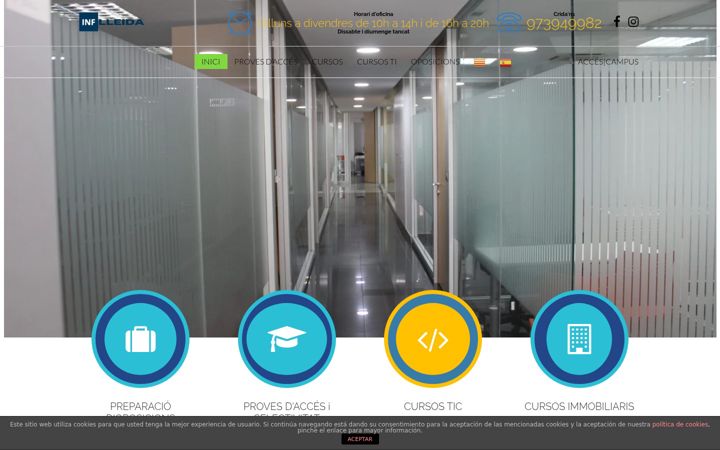 Screenshot of inflleida.com
