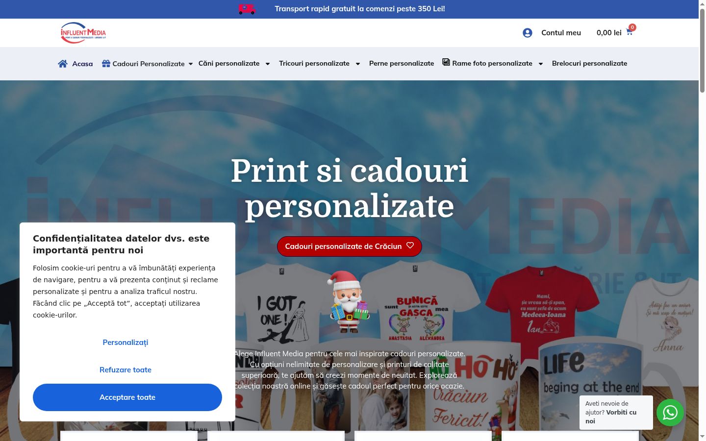 Zrzut ekranu banera zgody wyświetlanego przed jakąkolwiek interakcją