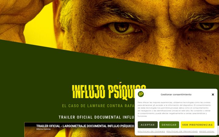 Screenshot of influjopsiquico.com