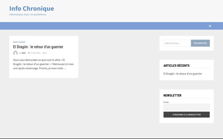 Screenshot of info-chronique.com