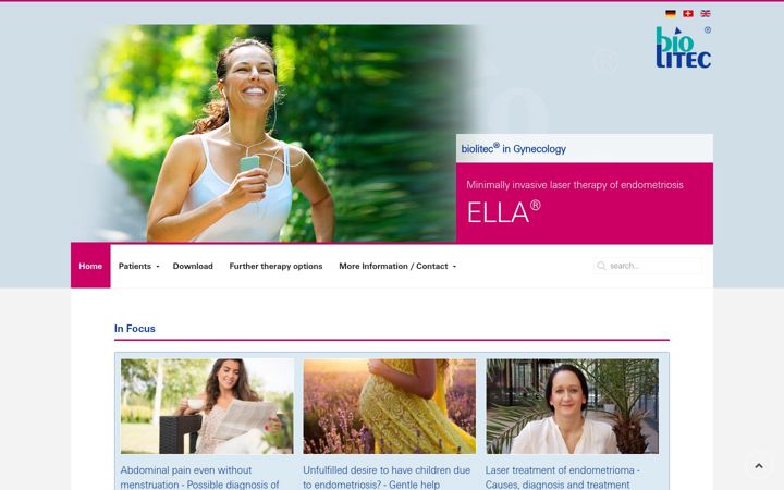 Screenshot of info-endometriose.de