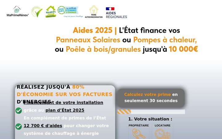 Screenshot of info-primes.fr