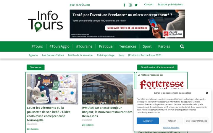 Screenshot of info-tours.fr