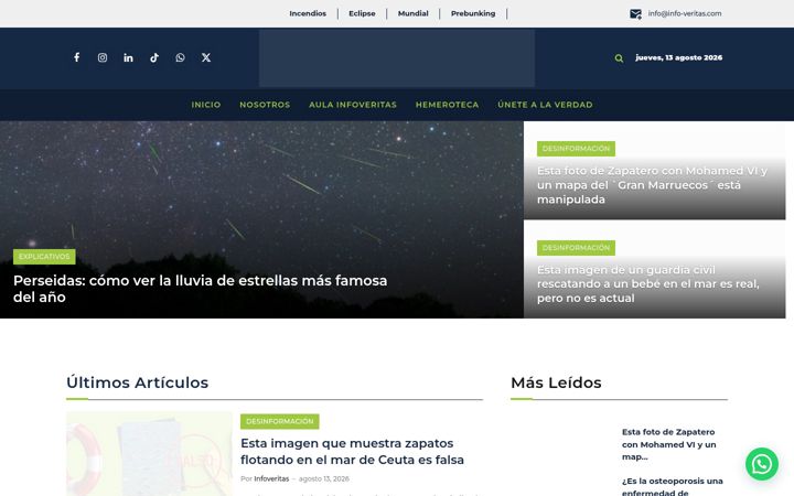 Screenshot of info-veritas.com