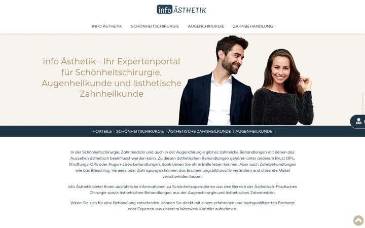 Screenshot of infoaesthetik.at