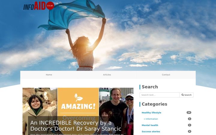 Screenshot of infoaid.co.uk