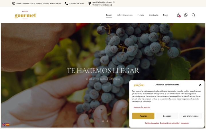 Screenshot of infoalmagourmet.es