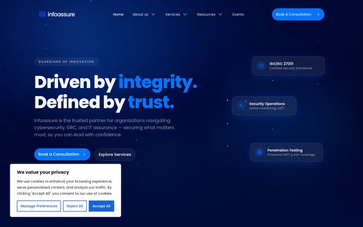 Screenshot of infoassureltd.com