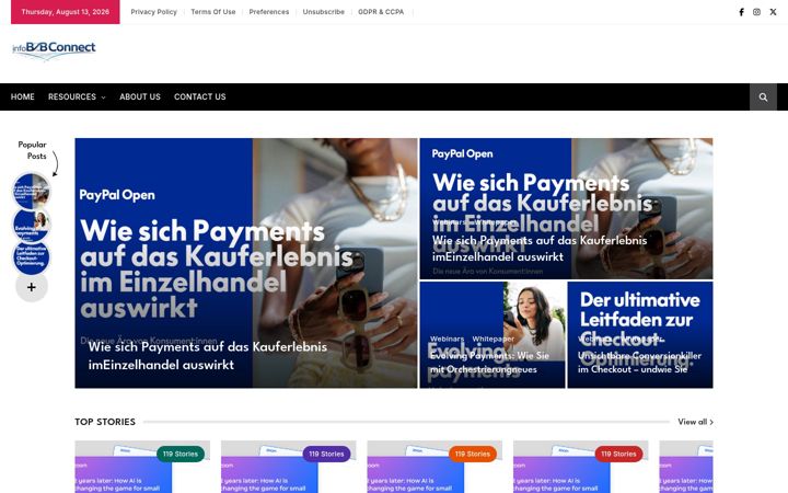 Screenshot of infob2bconnect.com