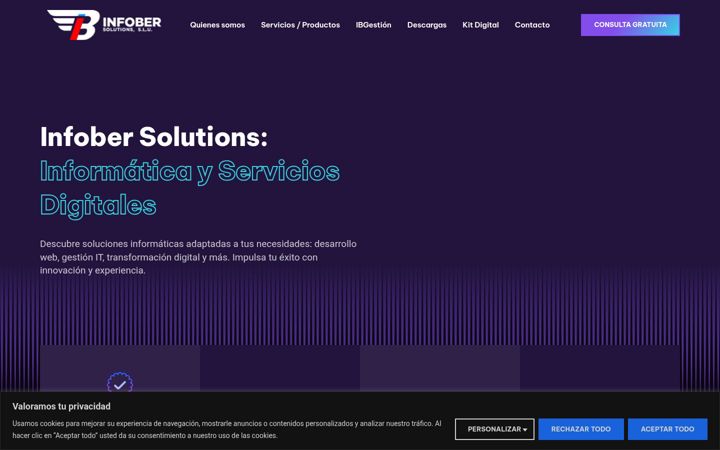 Screenshot of infober.es