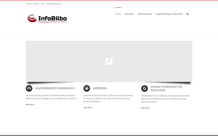 Screenshot of infobilbo.com