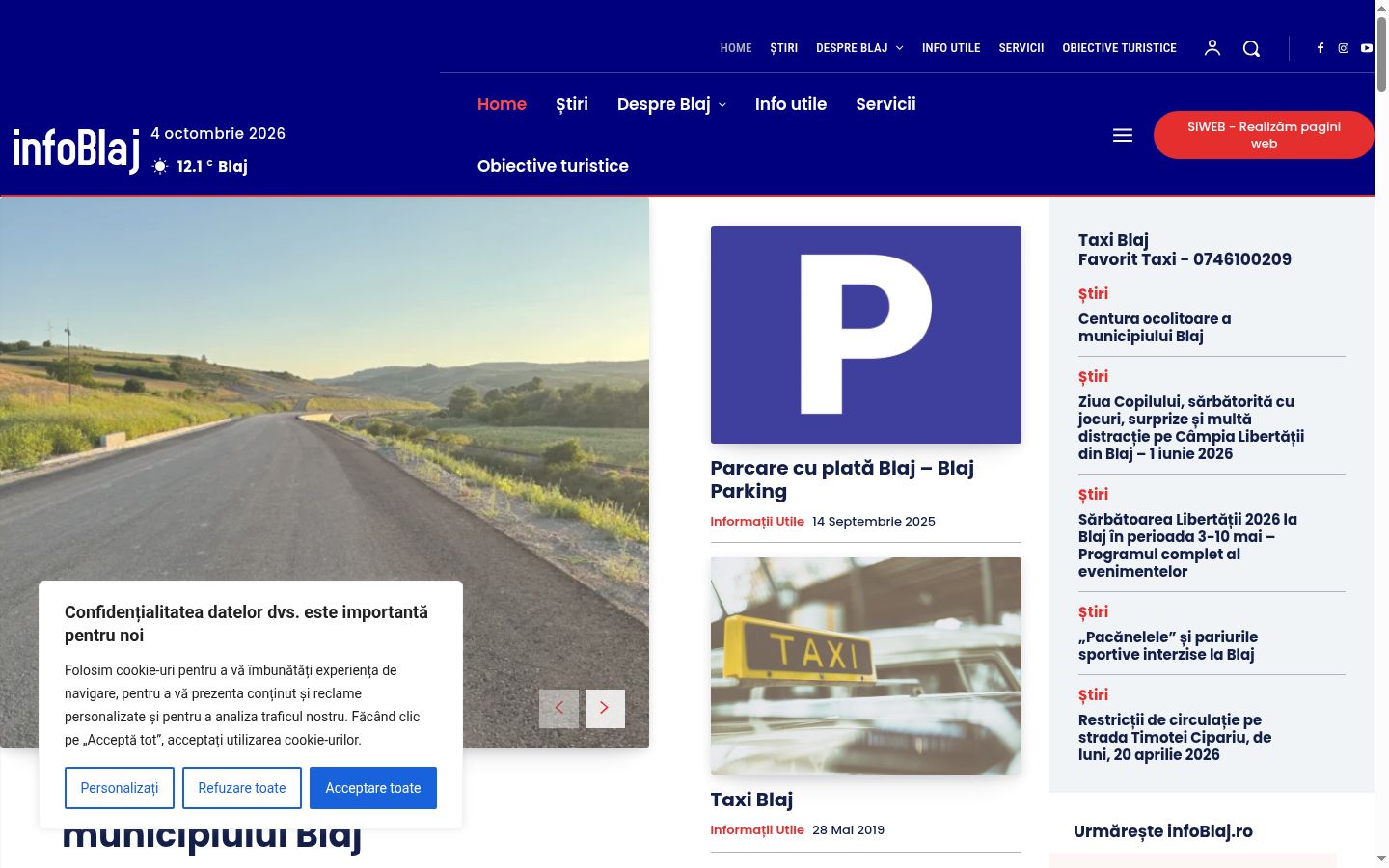 Screenshot tal-banner tal-kunsens muri qabel kwalunkwe interazzjoni