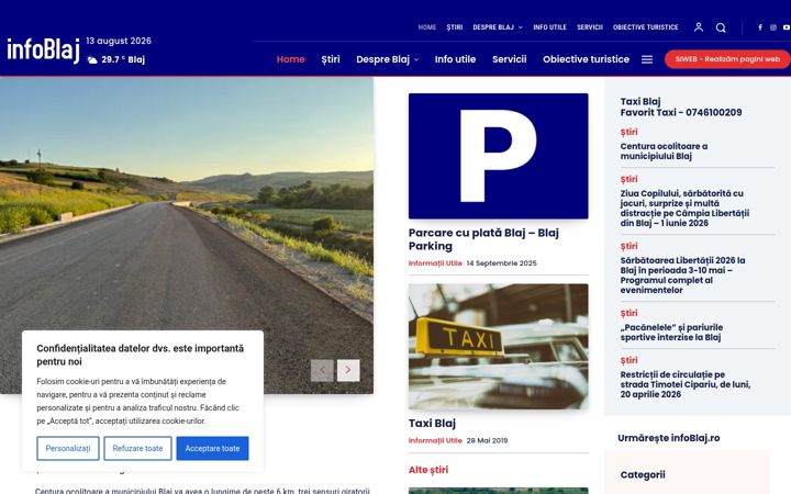 Screenshot of infoblaj.ro