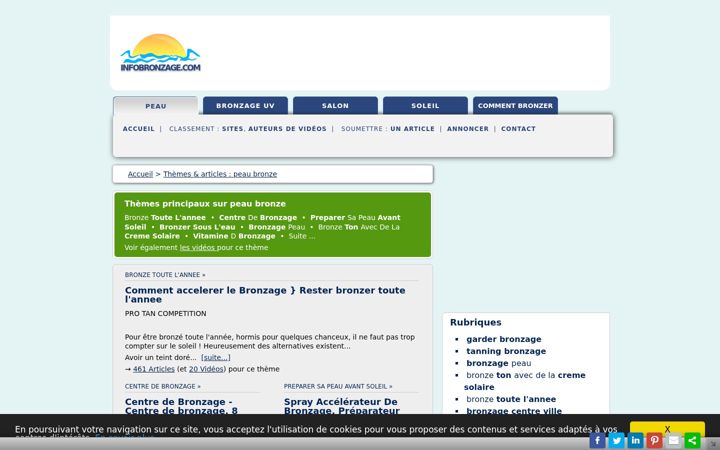 Screenshot of infobronzage.com