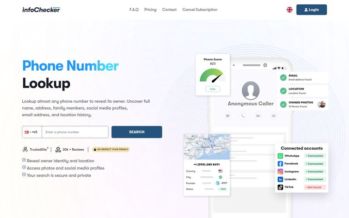 Screenshot of infochecker.com