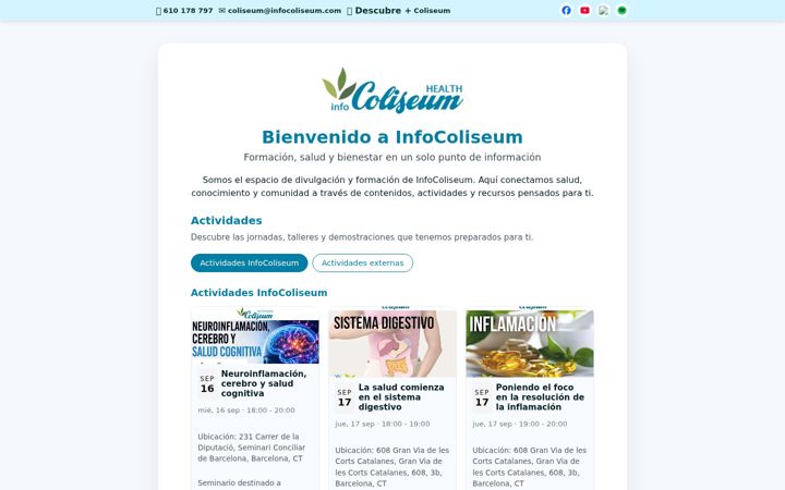 Screenshot of infocoliseum.com
