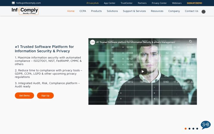 Screenshot of infocomply.com