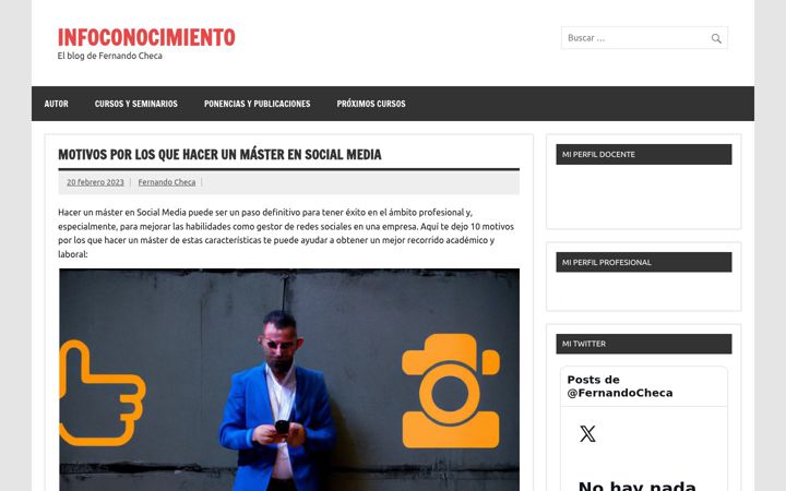 Screenshot of infoconocimiento.com