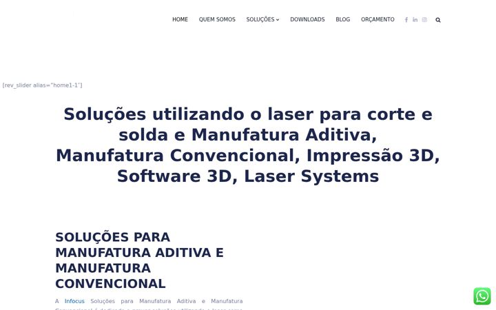 Screenshot of infocus.com.br