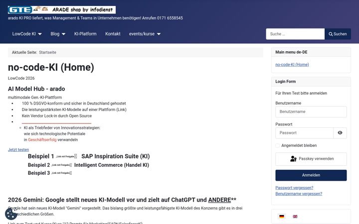Screenshot of infodienst.eu