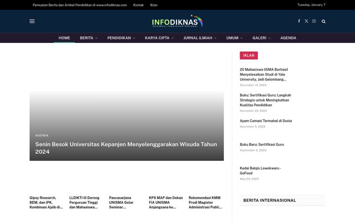 Screenshot of infodiknas.com