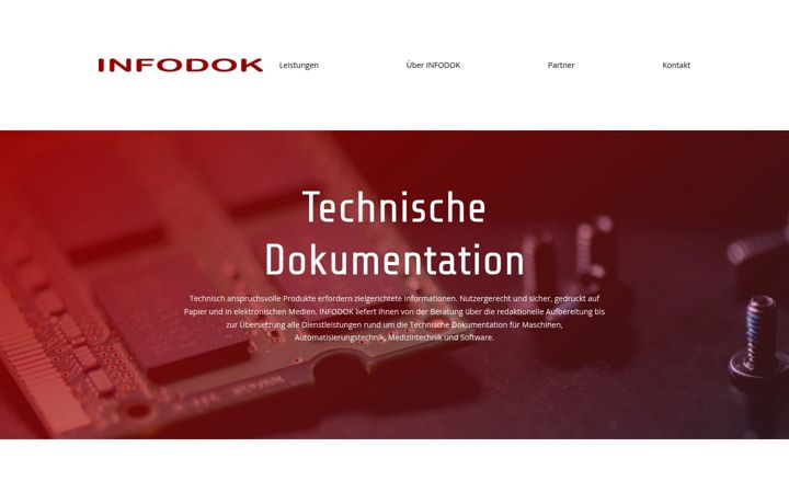 Screenshot of infodok.de